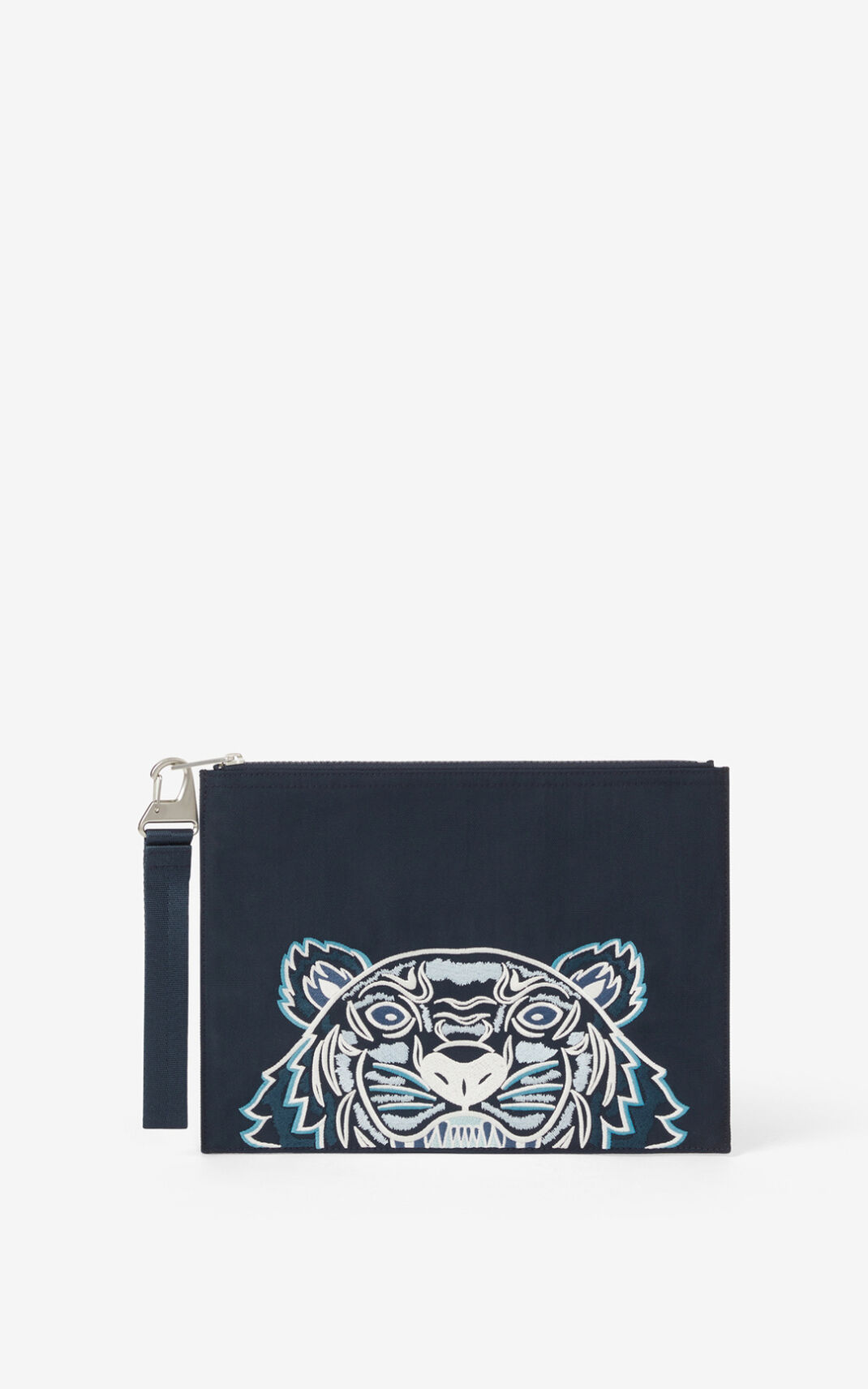 Kenzo Large Lærred Kampus Tiger Clutch Herre - Blå DK-722041